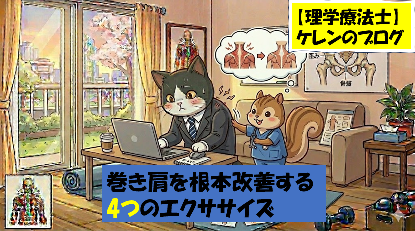 巻き肩を根本改善する4つのエクササイズ｜理学療法士監修
